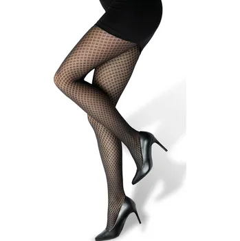 Dámské punčochy Glara Dámské silonky s retro vzorem 40 DEN 967512