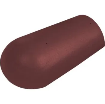 Střešní krytina Hřebenáč BMI BRAMAC EU koncový bez vrutu protector plus – červenohnědá