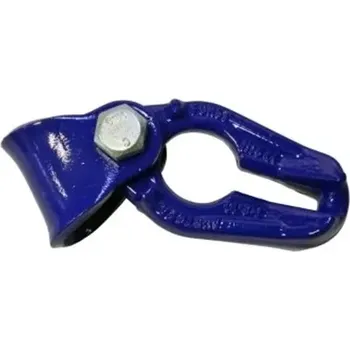 Sekera Oboustranný kluzný třmen G100 7/8 mm, modrý (IT-302821) (Modrý oboustranný kluzák GBGV 7/8 (žabka) pro hranaté řetězy 7/8 mm. Max. pracovní zatížení 6.000 kg. Na rozdíl od standardních kluzáků nedochází k redukci tažné síly řetězu.)