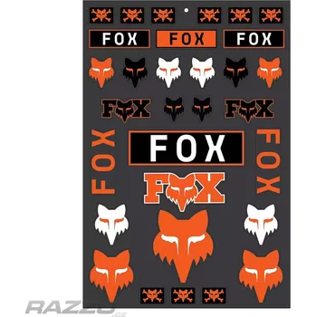 samolepka Sada nálepek FOX Legacy Track Sticker Pack Orange