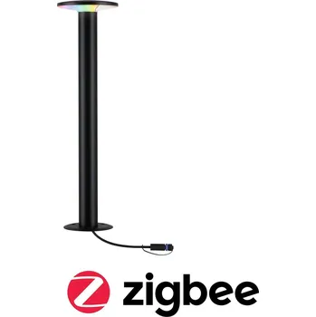 Venkovní osvětlení PAULMANN Plug & Shine LED stojací svítidlo Smart Home Zigbee Plate IP44 RGBW+ 5W antracit - PAULMANN P 94750