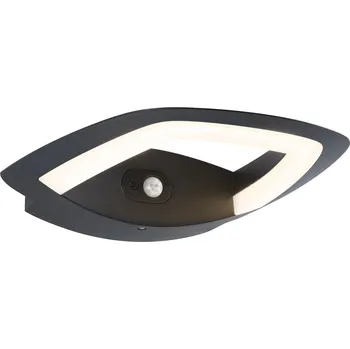 Venkovní osvětlení PAULMANN LED venkovní nástěnné svítidlo Akena pohybové čidlo IP44 243x254mm 3000K 11W 230V antracit hliník - PAULMANN P 94838