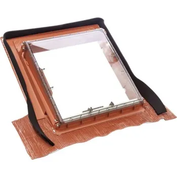 střešní výlez Výlez střešní BMI BRAMAC Luminex Plus Uni 70,5×76,5 cm – cihlově červená