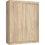 Šatní skřín s posuvnými dveřmi 150 cm MONO dub sonoma