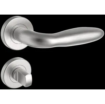 Dveřní kování 850 BOLZANO-R WC NEREZ MAT