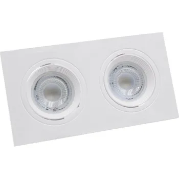 Bodové svítidlo CENTURY SPOT KLIK obdélnikový dvojitý pro 2x MR16 nebo GU10 IP20 - CENTURY CEN KLISM2