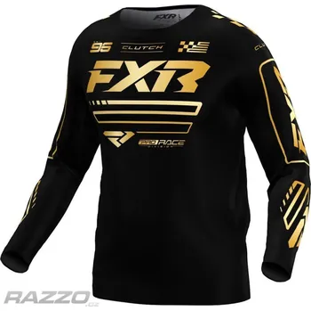 Moto dres MX dres FXR Clutch MX Jersey Black Gold 2025 L