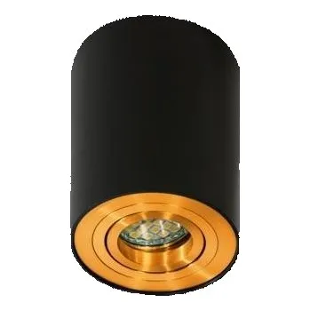 AZZARDO Stropní bodové přisazené svítidlo Azzardo Bross 1 black/gold AZ2955 GU10 1x50W IP20 9,6cm černo-zlaté - AZZARDO AZZ AZ2955