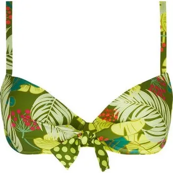 Dámské plavky Plavková podprsenka vyztužená ANTIGEL (EBB4368-14), Velikost 70D, Barva zelená