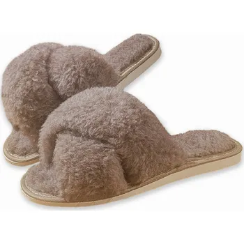 Dámské pantofle Ovčí věci Dámské wellness pantofle z ovčí vlny Béžové Velikost: 38