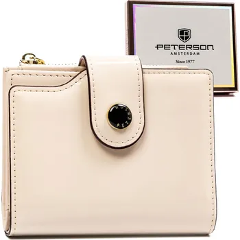 Peněženka Prostorná dámská peněženka z ekologické kůže - Peterson Barva: Béžová