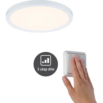 Koupelnové svítidlo PAULMANN LED vestavné svítidlo Areo VariFit IP44 3-krokové-stmívatelné 175mm 13W 3.000K bílá - PAULMANN P 93049