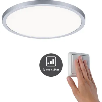 Koupelnové svítidlo PAULMANN LED vestavné svítidlo Areo VariFit IP44 3-krokové-stmívatelné 230mm 16W 4.000K matný chrom - PAULMANN P 93058