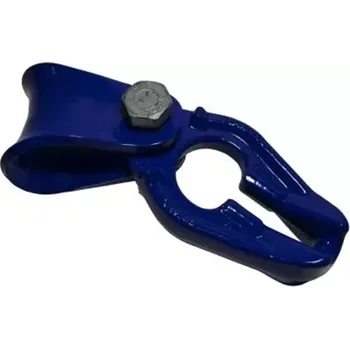 Sekera Oboustranný kluzný třmen Pewag GBG-V 10, G100 (IT-30283) (Modrý oboustranný kluzák Pewag GBG-V 10 (žabka) pro hranaté řetězy 10 mm. Díky optimálnímu tvaru zajišťuje tento kluzný třmen ochranu řetězu. Max. pracovní zatížení 8.500 kg.)
