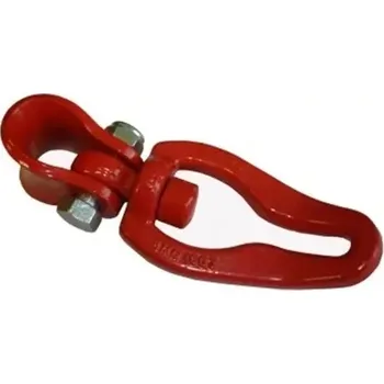 Sekera Otočný kluzný třmen G80 7/8 45°, červený (IT-32173) (Otočný kluzný třmen (žabka) vhodný pro řetězy 7/8 mm, s maximálním pracovním zatížením 4.500 kg.)