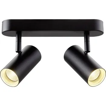 SLV - BIG WHITE NOBLO® nástěnný a stropní svítidlo, double, kulaté, 3000K, 12W, PHASE, 32°, černé - BIG WHITE (SLV) LA 1008713