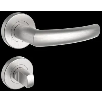 Dveřní kování 850 CORNO-R WC NEREZ MAT