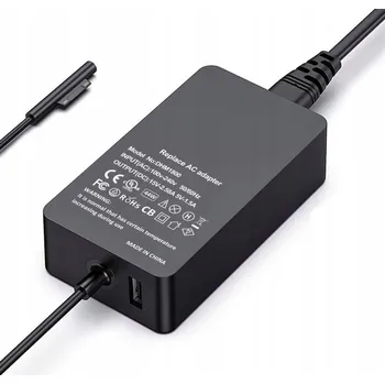 Napájecí adaptér s USB portem pro Microsoft Surface Pro 6/5/4/3