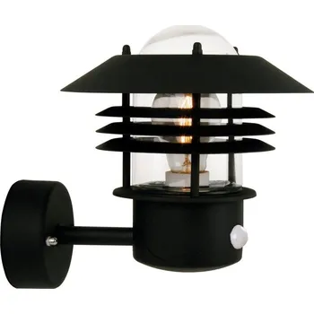 Osvětlení NORDLUX Venkovní nástěnné svítidlo Vejers Sensor 1x60W E27 černá čirá - NORDLUX NOR 25101003