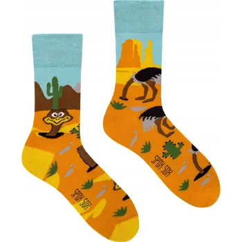 Dámské oblečení Spox Sox Ponožky Pštrosí hlava v písku, vícebarevné, velikost 44-46