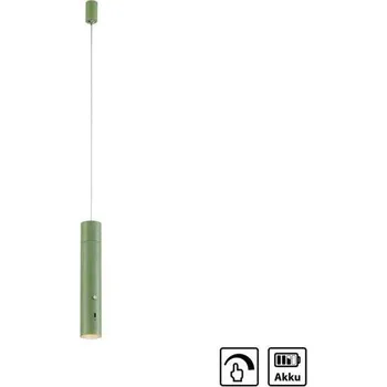 JUSTLIGHT ATTACH LED závěsné svítidlo zelené nastavitelná výška magnetická nabíjecí hlava 3000K - JUST LIGHT LD 18281-43