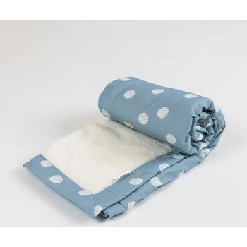 Dětská deka Tulimese Beránková deka modrá klubíčka