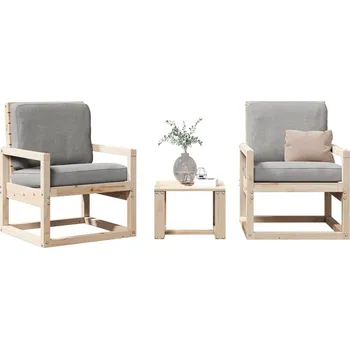 Zahradní sestava zahrada-XL 3dílná zahradní sedací souprava masivní borovice 832552