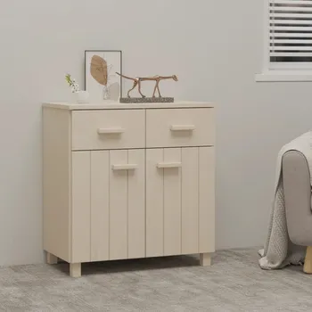 Příborník do zásuvky Nábytek XL Příborník HAMAR medově hnědý 79 x 40 x 80 cm masivní borovice 340436