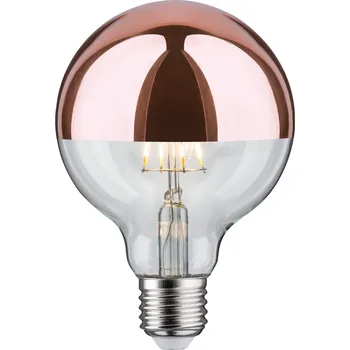 Žárovka PAULMANN LED Globe 6,5 W E27 zrcadlový svrchlík měď teplá bílá - PAULMANN P 28674