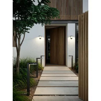 Venkovní osvětlení NORDLUX Rica Round venkovní nástěnné solární svítidlo černá - NORDLUX NOR 2118141003