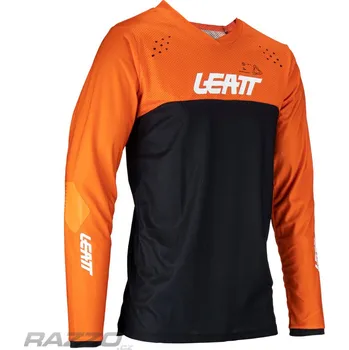 cyklistický dres Pánský dres LEATT Moto 4.5 Enduro Jersey Orange XXXL