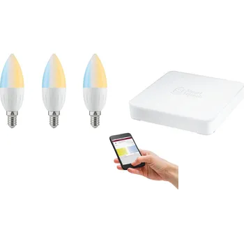 Bodové svítidlo PAULMANN SmartHome startovací sada Candela měnitelná bílá včetně SmartFriends Box - PAULMANN P 5004