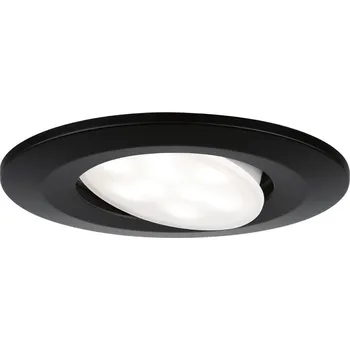 Koupelnové svítidlo PAULMANN LED vestavné svítidlo Calla výklopné IP65 kruhové 90mm 30° 6W 230V 4000K černá mat - PAULMANN P 92461