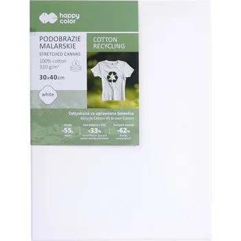 Malířské plátno Malířské plátno Happy Color 30x40 cm na rámu - recyklovaná bavlna