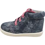 Dětské capáčky Boots4U T021 modrá potisk kytka Velikost: 20