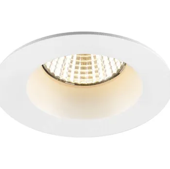Koupelnové svítidlo SLV - BIG WHITE NEW TRIA® UNIVERSAL 68 stropní vestavné svítidlo, 2500/3000/4000K, 38°, IP 20 / IP 65, kulaté, bílá - BIG WHITE (SLV) LA 1007441