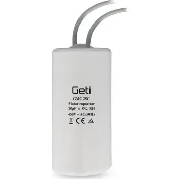 Rozběhový kondenzátor GETI GMC 25C 25uF 450V 02020031