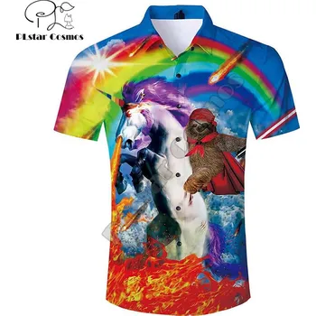 Dámské tričko Tričko s potiskem jednorožec unicorn 3D CS505 Velikost: 4XL, Barva (Varianta): košile