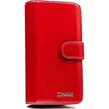 Velká pohodlná dámská peněženka z ekologické kůže - 4U Cavaldi Barva: červený