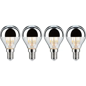 Osvětlení PAULMANN Modern Classic Edition set LED kapka zrcadlový svrchlík E14 230V 4x4,8W 2700K stmívatelné zrcadlový svrchlík stříbrná - PAULMANN P 5077