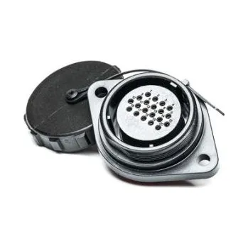 Elektrická zásuvka RS PRO Kulatý konektor, Montáž příruby, počet kontaktů: 20, Zásuvka, pohlaví kontaktu: samice, IP68