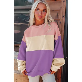 Dámská mikina OMG Dámská mikina bez zapínání Karamo fialová XXL