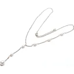 Stříbrný náhrdelník s perlami Meliza