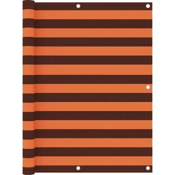 Slunečník Nabytek XL Balkónová zástěna oranžovo-hnědá 120 x 500 cm oxfordská látka 134934