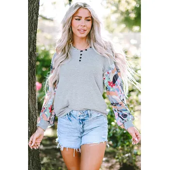 Dámská halenka OMG Dámská halenka Vitalis šedá M