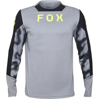 cyklistický dres Dres Fox Dres Fox Defend Taunt 32369 pánský dl.r. steel grey XXL XL