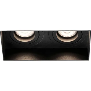 Svítidlo FARO HYDE SQ zapuštěné hranaté nastavitelné stropní svítidlo bezrámečkové, černá, 2L - FARO FARO 40123