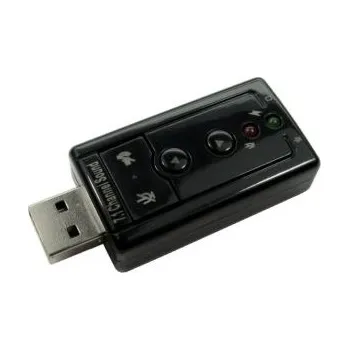 Zvuková karta, počet audio kanálů: 2, Stereo, typ sběrnice: USB 2.0, 46.3 x 25.5mm