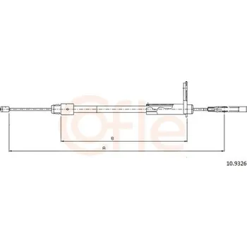 Autodíl Tažné lanko, parkovací brzda COFLE 10.9326