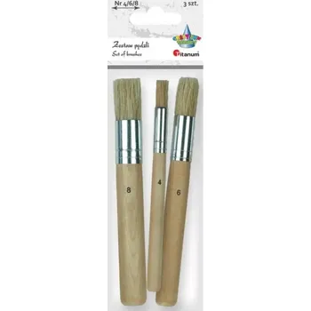 Umělecký štětec Sada tupovacích štětců, č. 4, 6, 8, 3ks